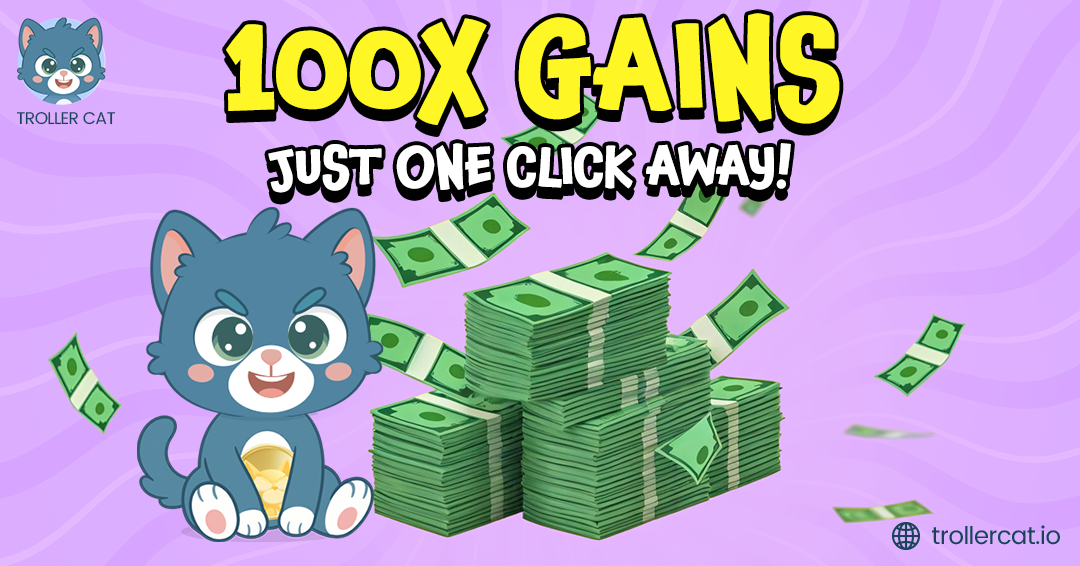 Troller Cat Stage 9 Rickrolls Meme Market as Popcat and Degen Jump
