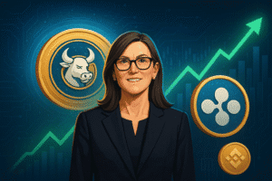 Cathie Wood Joins MoonBull Presale Frenzy: Top ROI Rewards Make It the Best Crypto to Watch in 2025 Amid XRP and BNB Rally