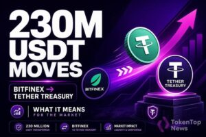 230 Million USDT Transferred From Bitfinex to Tether Treasury: What It Means