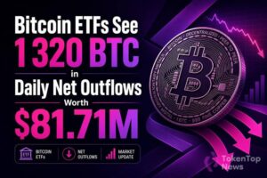 Bitcoin ETFs See 1,320 BTC in Daily Net Outflows Worth $81.71M