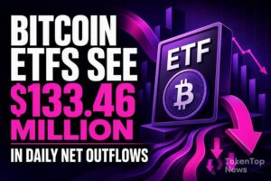 Bitcoin ETFs See $133.46 Million in Daily Net Outflows