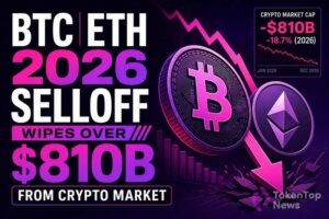 BTC, ETH 2026 Selloff Wipes Over $810B From Crypto Market