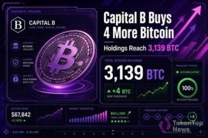 Capital B Buys 4 More Bitcoin, Holdings Reach 3,139 BTC