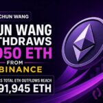 Chun Wang Withdraws 4,950 ETH From Binance as Total ETH Outflows Reach 91,945
