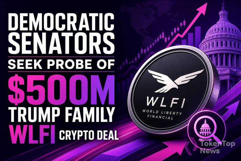 Democratic Senators Seek Probe of $500M Trump Family-WLFI Crypto Deal
