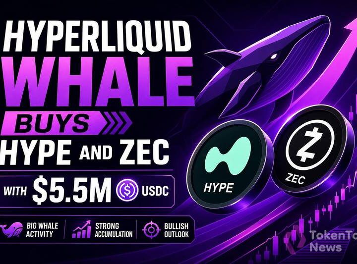 HyperLiquid Whale Buys HYPE and ZEC With $5.5M USDC