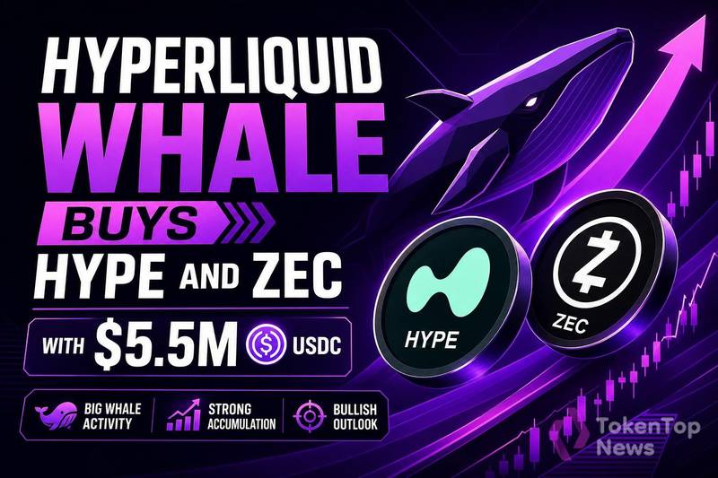 HyperLiquid Whale Buys HYPE and ZEC With $5.5M USDC