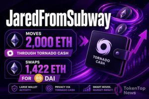 JaredFromSubway-Attributed Wallet Moves 2,000 ETH Through Tornado Cash, Swaps 1,422 ETH for DAI