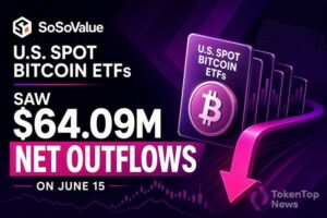 SoSoValue: U.S. Spot Bitcoin ETFs Saw $64.09M Net Outflows on June 15