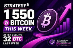 Strategy bought 1,550 Bitcoin this week after selling 32 BTC last week