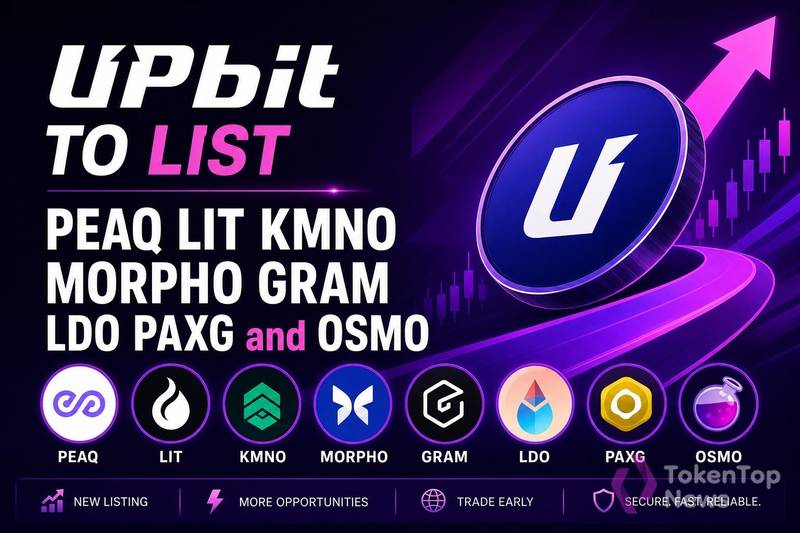 Upbit to List PEAQ, LIT, KMNO, MORPHO, GRAM, LDO, PAXG and OSMO