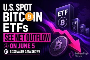 U.S. Spot Bitcoin ETFs See Net Outflow on June 5, SoSoValue Data Shows