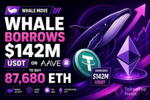Whale Borrows $142M USDT on Aave to Buy 87,680 ETH