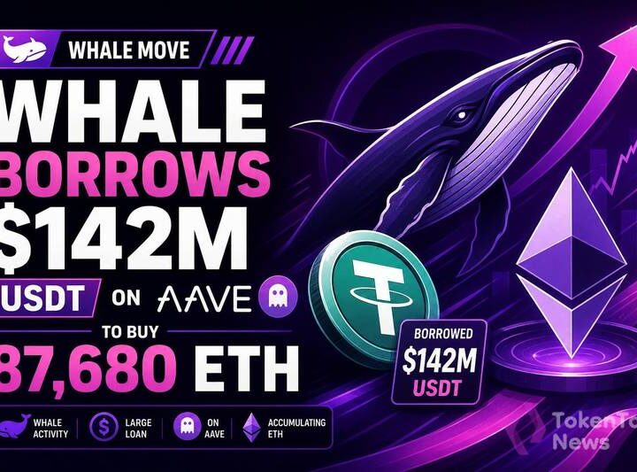 Whale Borrows $142M USDT on Aave to Buy 87,680 ETH