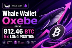 Whale Wallet 0xebe Opens 812.46 BTC 5x Long Position