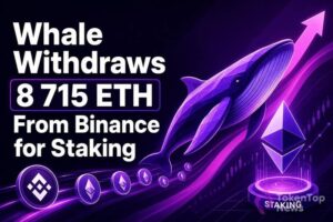 Whale Withdraws 8,715 ETH From Binance for Staking