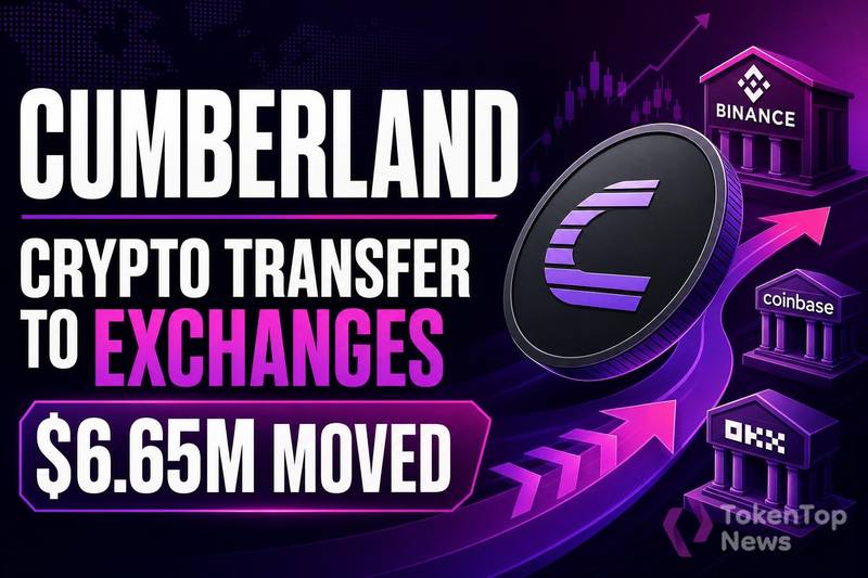 Cumberland Crypto Transfer to Exchanges: $6.65M Moved