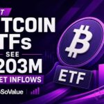 Spot Bitcoin ETFs See $203M in Net Inflows, SoSoValue Shows