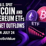 U.S. Spot Bitcoin and Ethereum ETFs See Net Outflows on July 24: SoSoValue