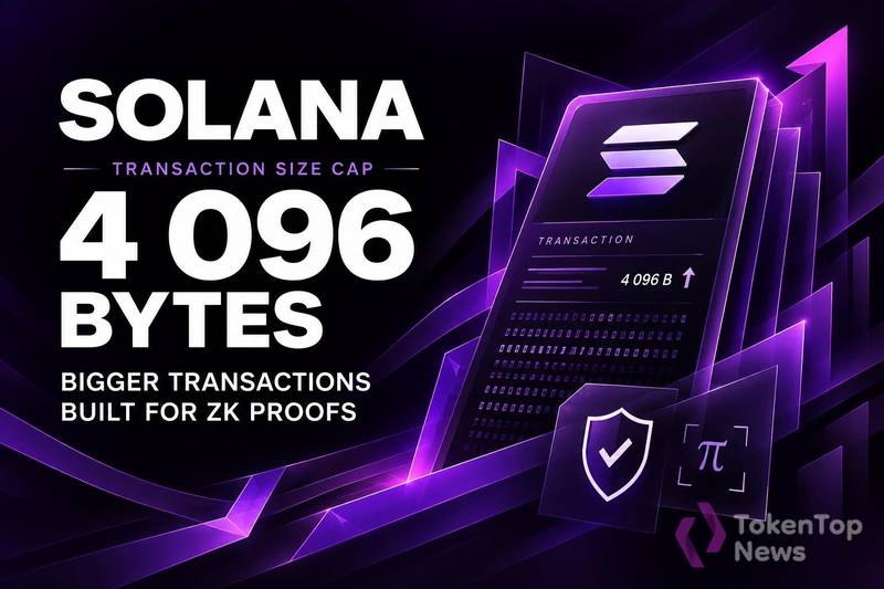 Solana Transaction Size Cap Rises to 4,096 Bytes for ZK Proofs