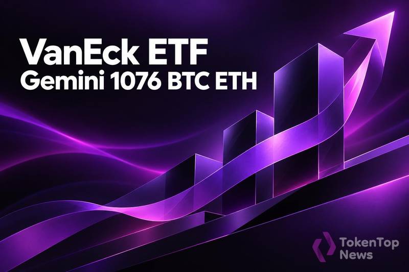 数据：VanEck ETF 钱包经 Gemini 出售约1076万美元 BTC 和 ETH