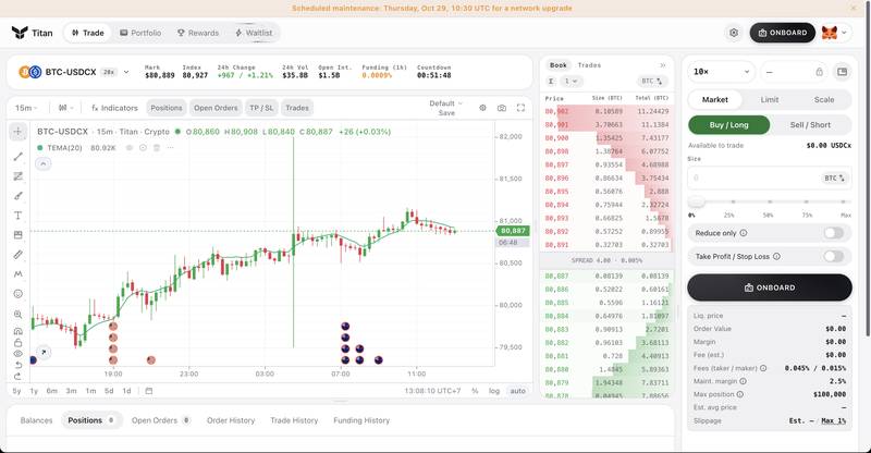Titan Testnet Terminal